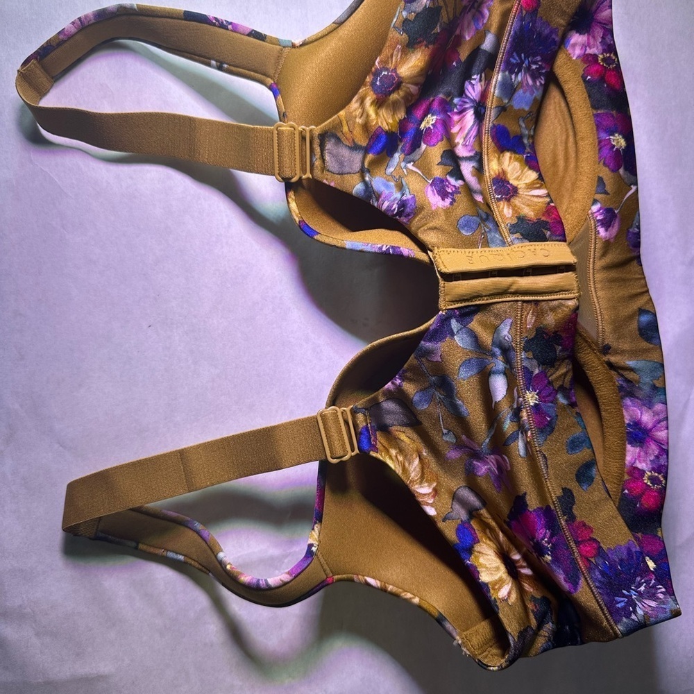 Floral Print Women's Bra - Picture 5 of 12